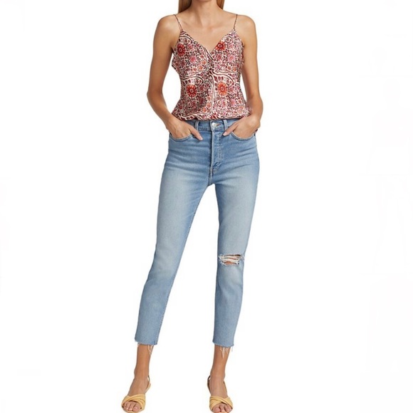 NEW CAMI NYC SILK FLORAL PRINT CAMISOLE - Picture 9 of 9